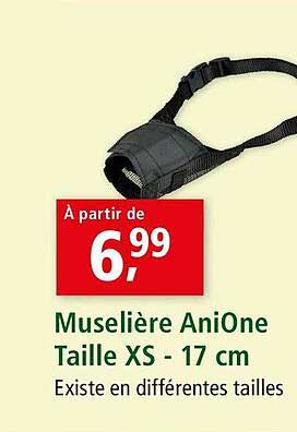 Muselière Anione Taille Xs - 17 Cm