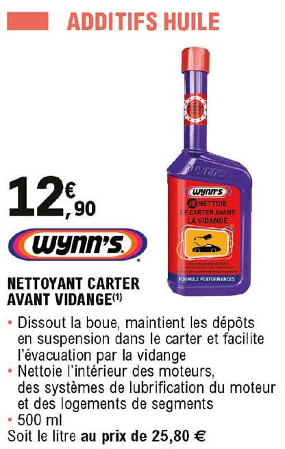 nettoyant carter avant vidange wynn's