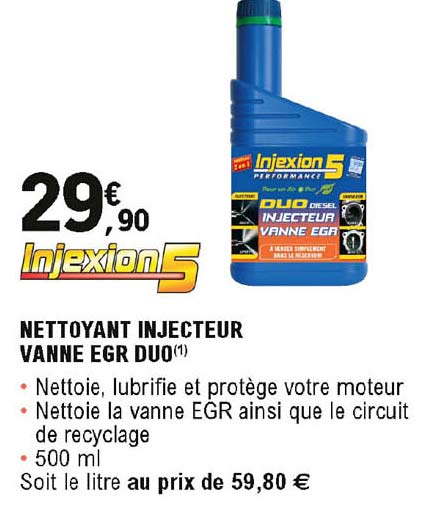 nettoyant injecteur vanne egr duo injexion5