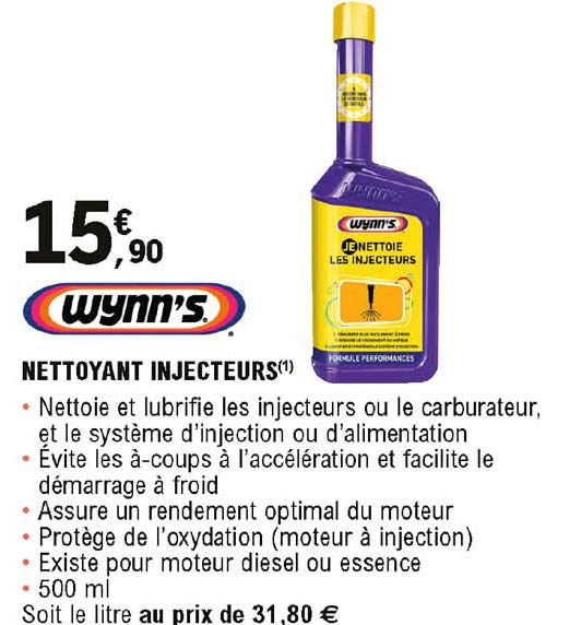 nettoyant injecteurs wynn's