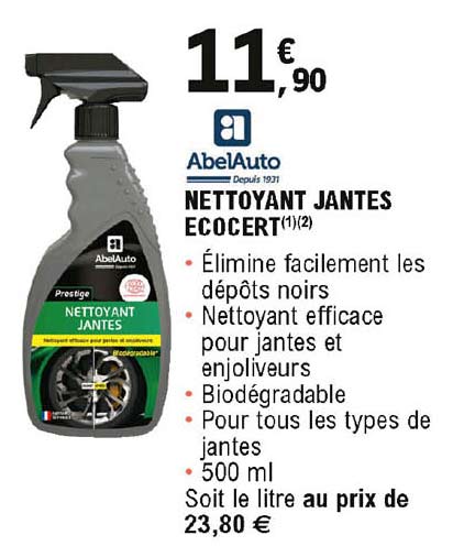 Nettoyant Jantes Ecocert Abelauto