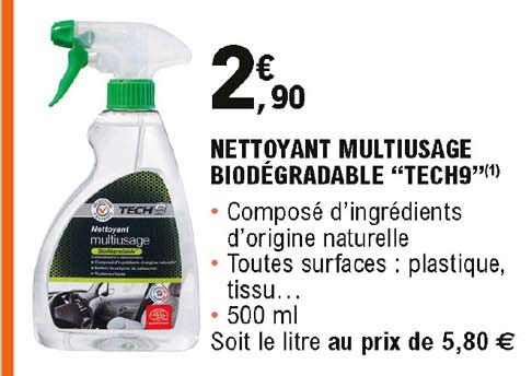 nettoyant multiusage biodégradable "tech9"