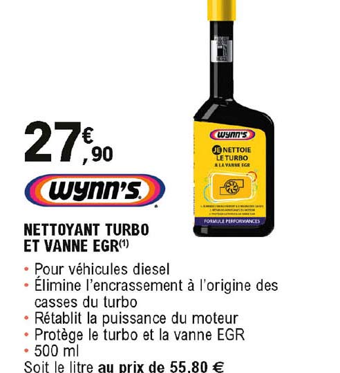 nettoyant turbo et vanne egr wynn's