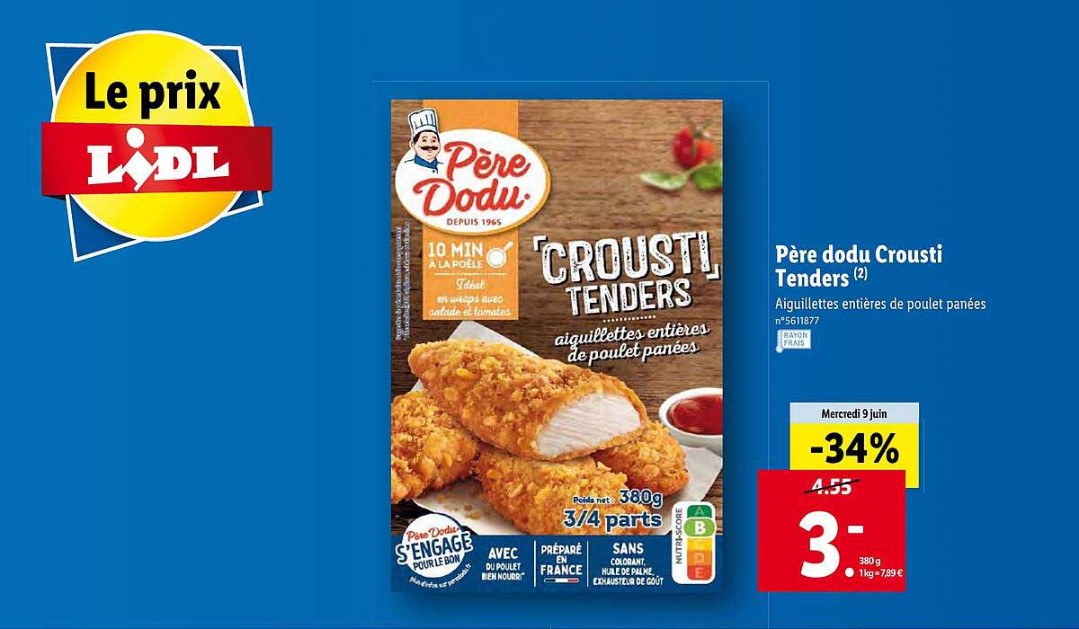 père dodu crousti tenders