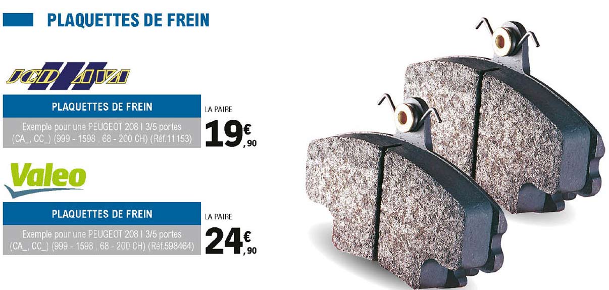 Plaquettes De Frein Valeo