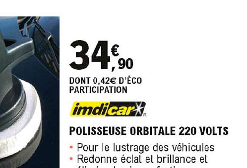 polisseuse orbitale 220 volts imdicar
