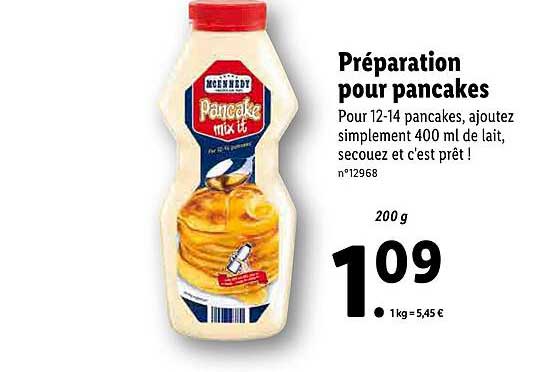 Préparation Pour Pancakes Mcennedy