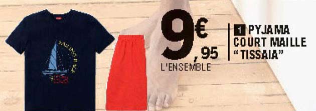 pyjama court maille "tissaia"