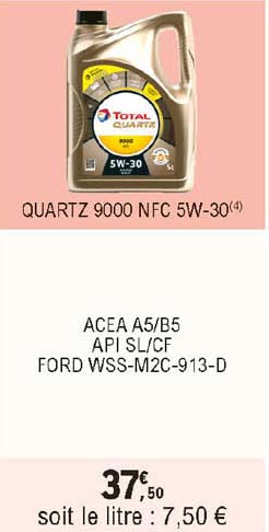 quartz 9000 nfc 5w-30