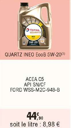 quartz ineo ecob 5w-20