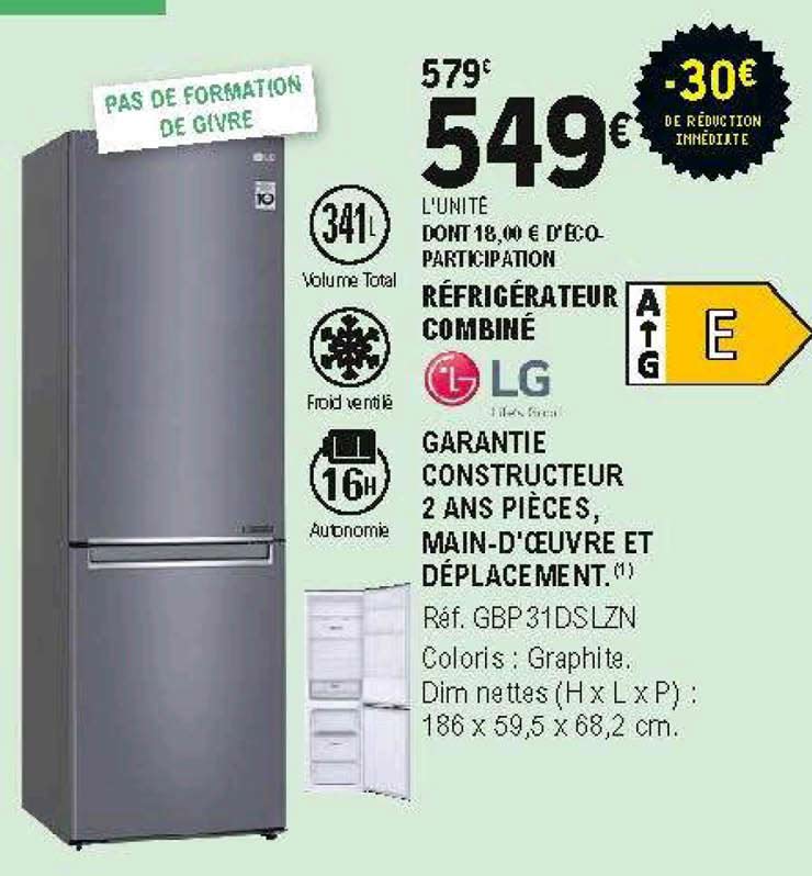Réfrigérateur Combiné Lg