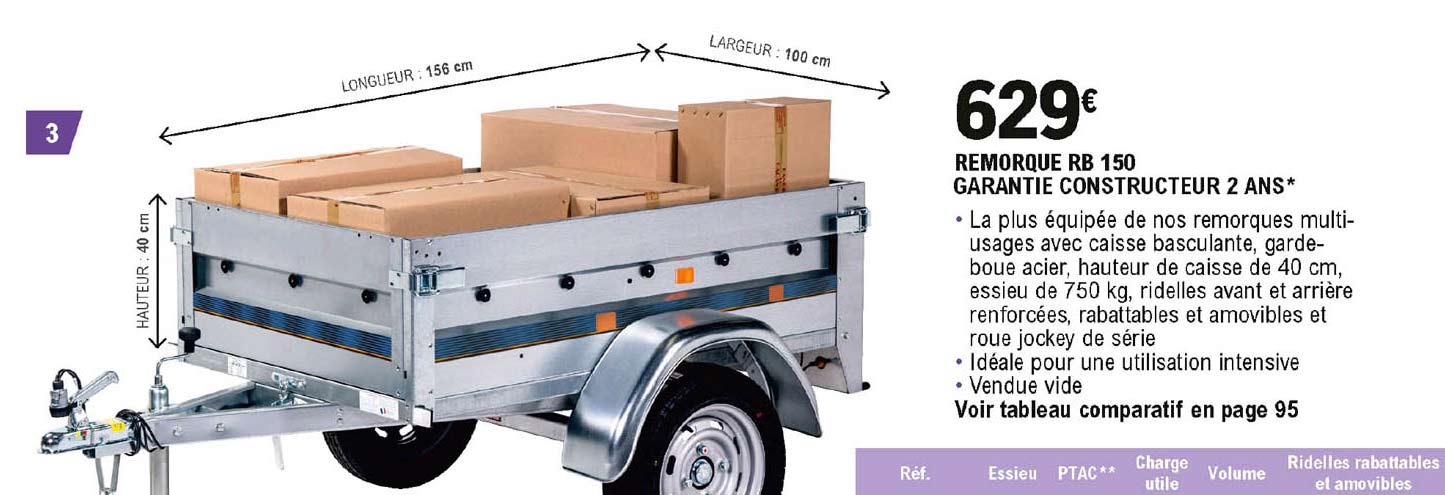 Remorque Rb 150