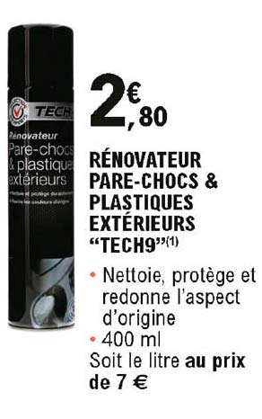 rénovateur pare-chocs & plastiques extérieurs "tech9"