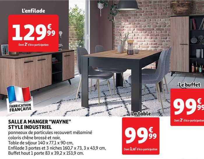 salle a manger "wayne" style industriel