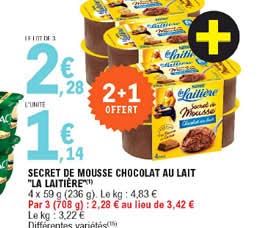 Secret De Mousse Chocolat Au Lait "la Laitière"