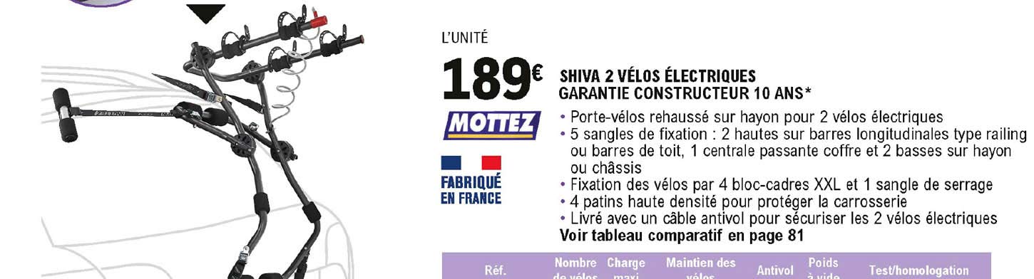 shiva 2 vélos électriques mottez