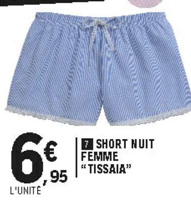 Short Nuit Femme "tissaia"