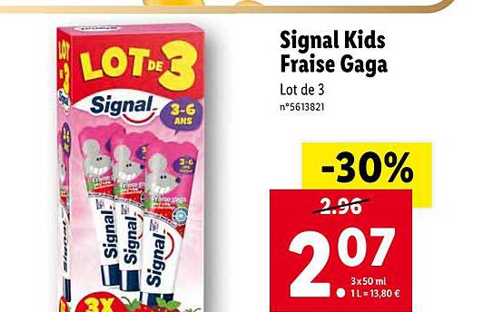 signal kids fraise gaga