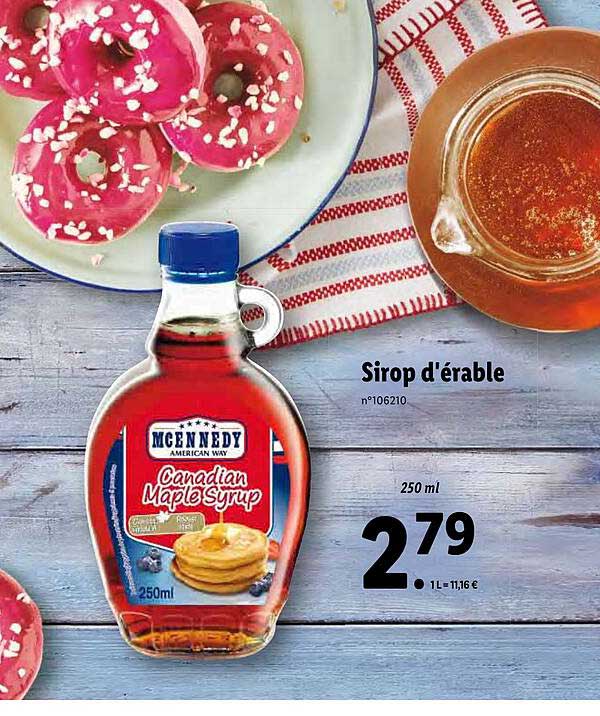 sirop d'érable mcennedy