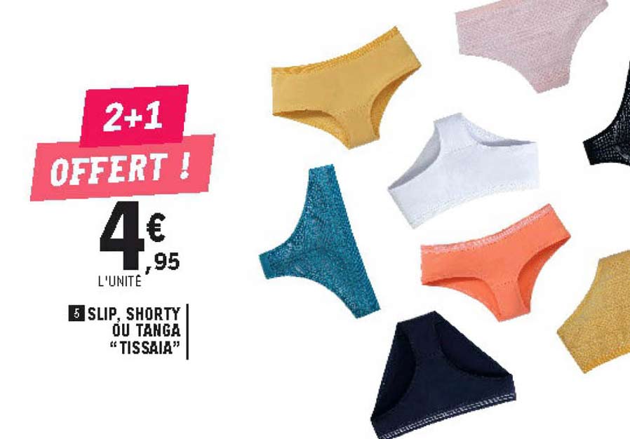 Slip, Shorty Ou Tanga "tissaia"