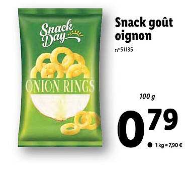 snack goût oignon snack day