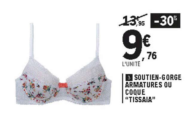 soutien-gorge armatures ou coque "tissaia"
