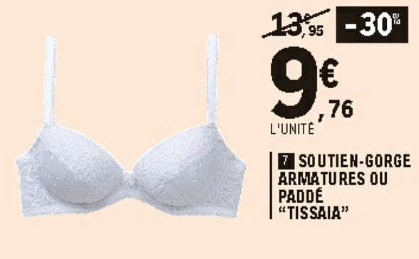 soutien-gorge armatures ou paddé "tissaia"