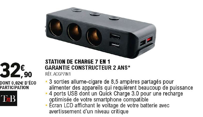 Station De Charge 7 En 1 Tnb