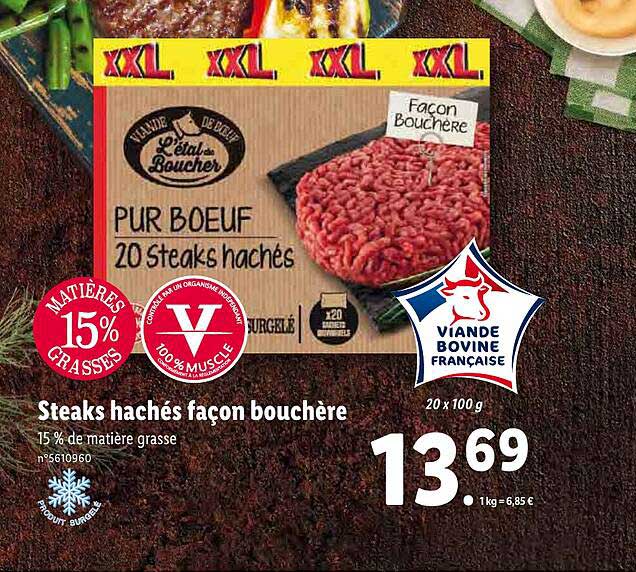 steaks hachés façon bouchère