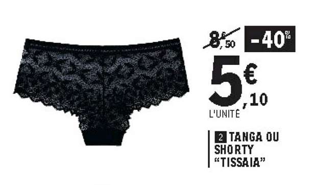 Tanga Ou Shorty "tissaia"