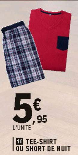 tee-shirt ou short de nuit