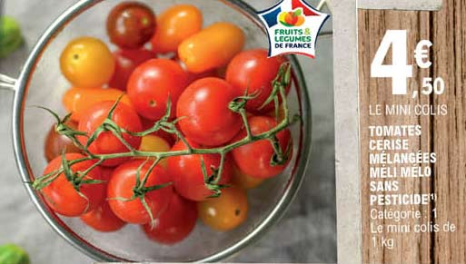 tomates cerise mélangées méli mélo sans pesticide