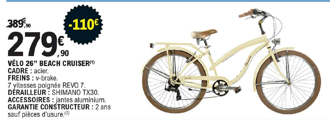 velo 26" beach cruiser