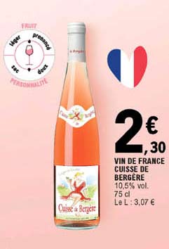 vin de france cuisse de bergère