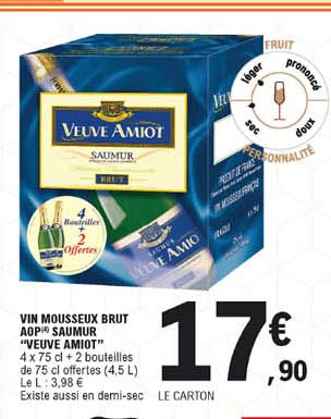 vin mousseux brut aop saumur "veuve amiot"