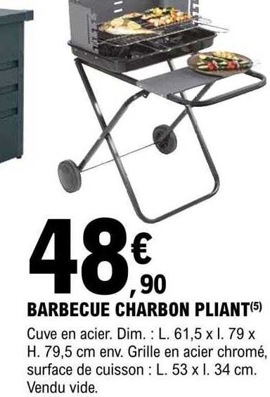 Barbecue Charbon Pliant