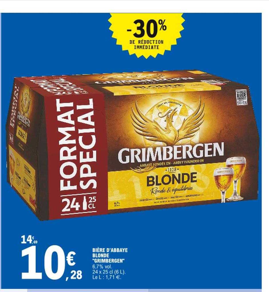 Bière D'abbaye Blonde "grimbergen"