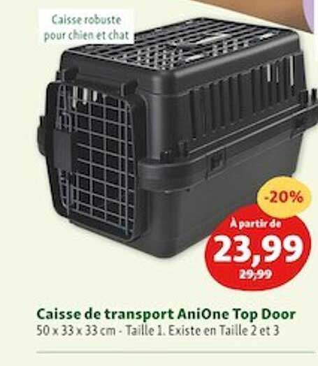 caisse de transport anione top door