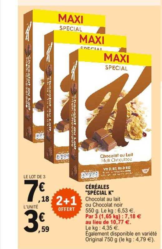 Céréales "spécial K"