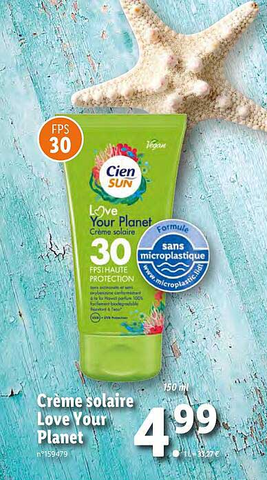 crème solaire love your planet