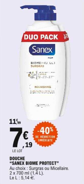 douche "sanex biome protect"
