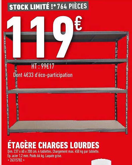 étagère charges lourdes