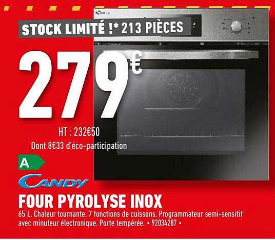 Four Pyrolyse Inox Candy