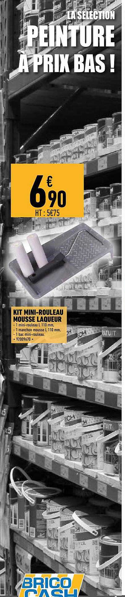kit mini-rouleau mousse laqueur
