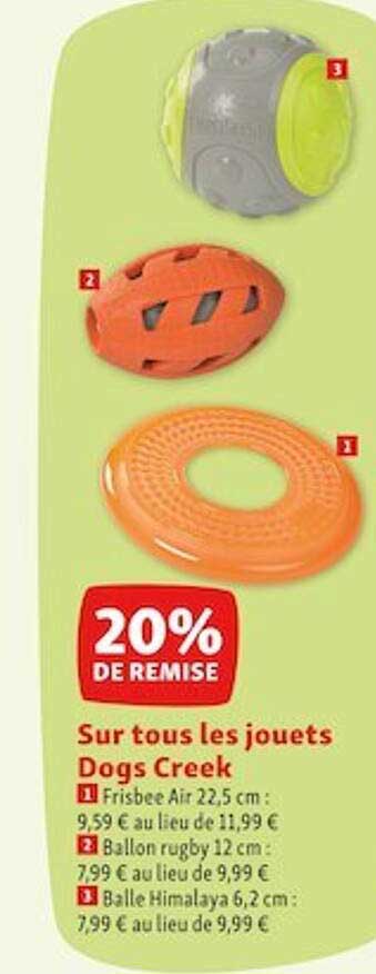 les jouets dogs creek