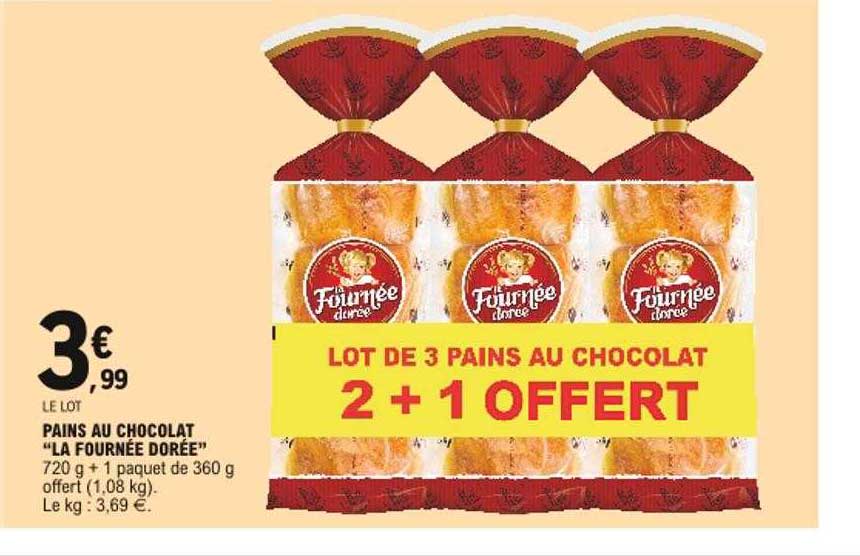 Pains Au Chocolat "la Fournée Dorée"