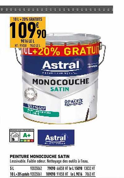 Peinture Monocouche Satin Astral