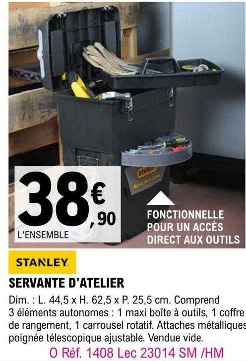 servante d'atelier stanley