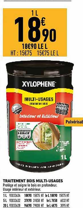 traitement bois multi-usages xylophene