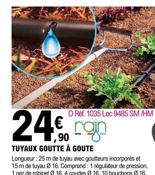 tuyaux goutte à goute rain